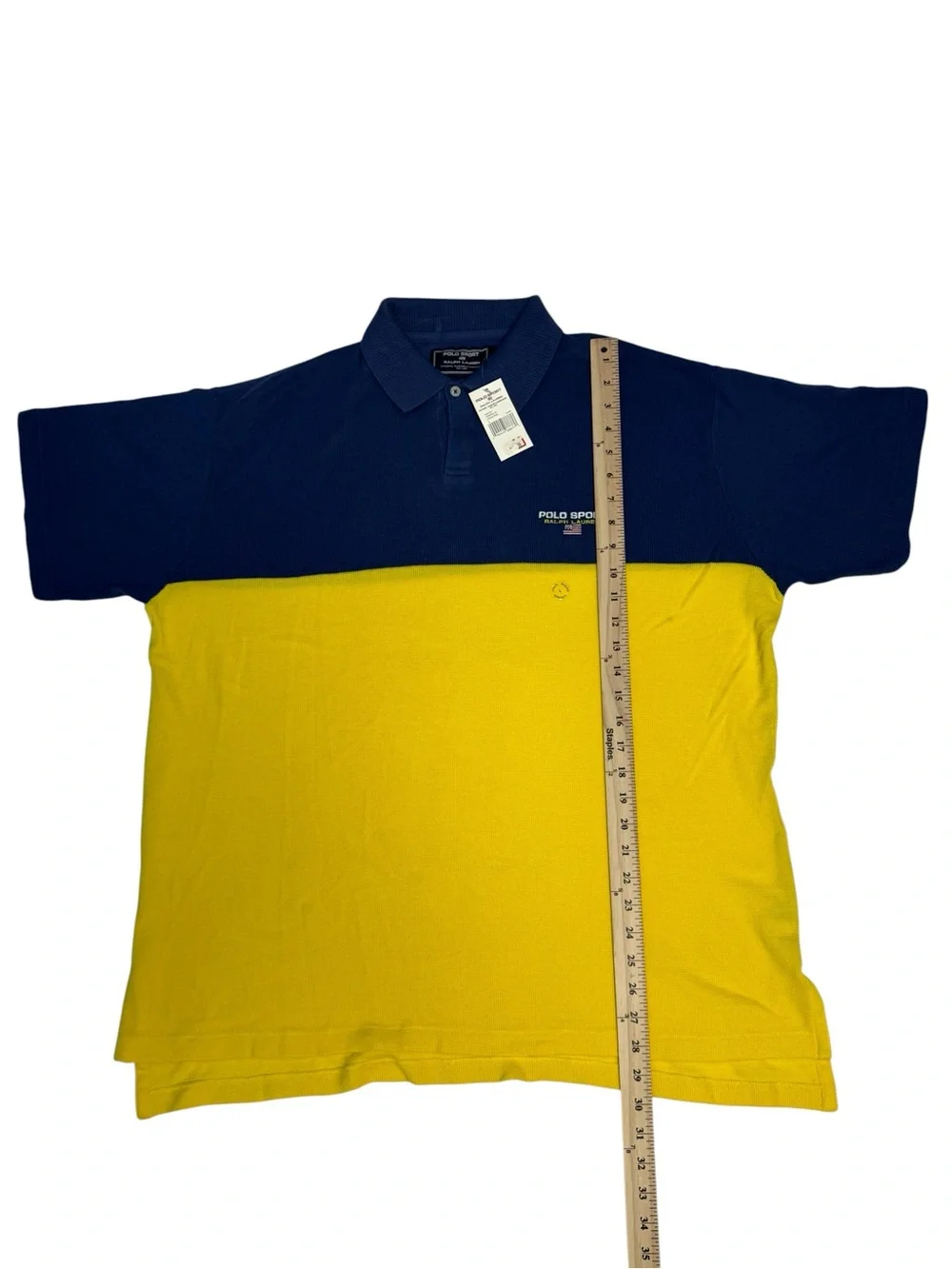 Polo Sport Ralph Lauren Colorblock Polo Shirt Size L Federal Blue / Ocean Run